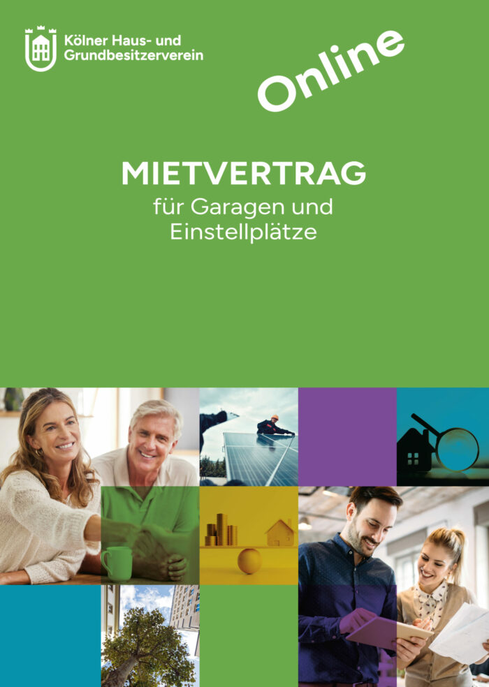 Mietvertrag für Garagen und Einstellplätze